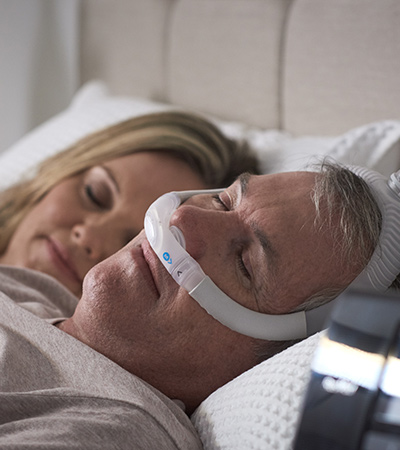 AirFit-P30i-tube-up-nasal-pillows-CPAP-mask-sleep-apnoea-patient