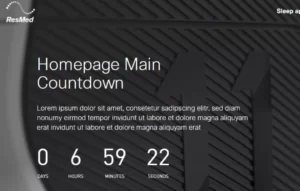 Screenshot of the component Countdown