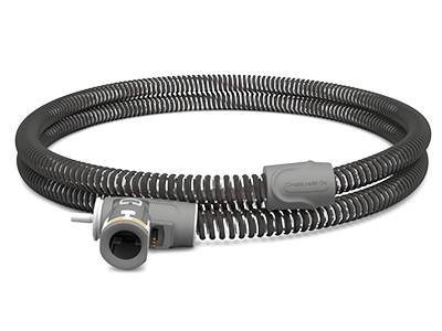 A cut-out of ClimateLineAir heated tubing for Air10 CPAP devices.