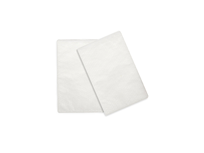 A cut-out of two white hypoallergenic disposable filters for an Air10 sleep therapy device.